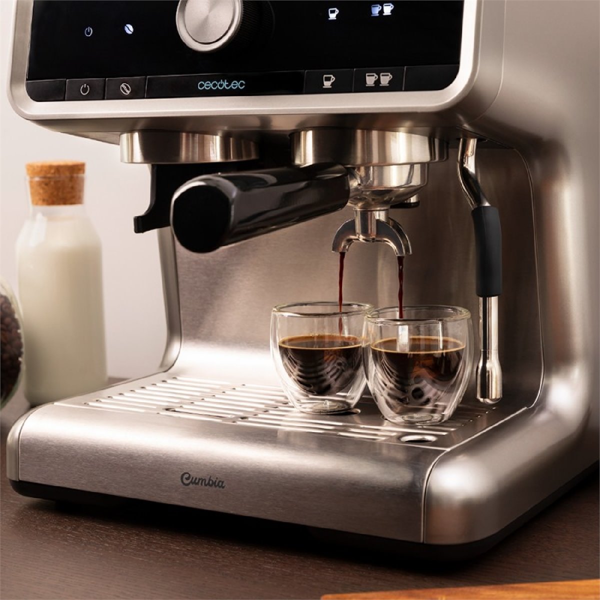 Mango de máquina de café + filtro compatible con Cecotec Power Expresso 20  barras Silvercrest Sonifer Express cafetera de café tranquilamente