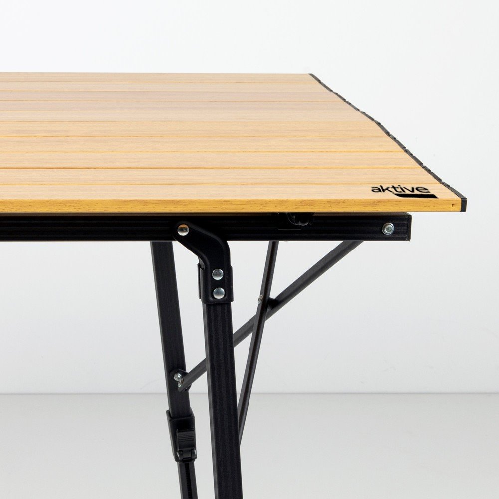  Mesa plegable de madera con altura ajustable y patas