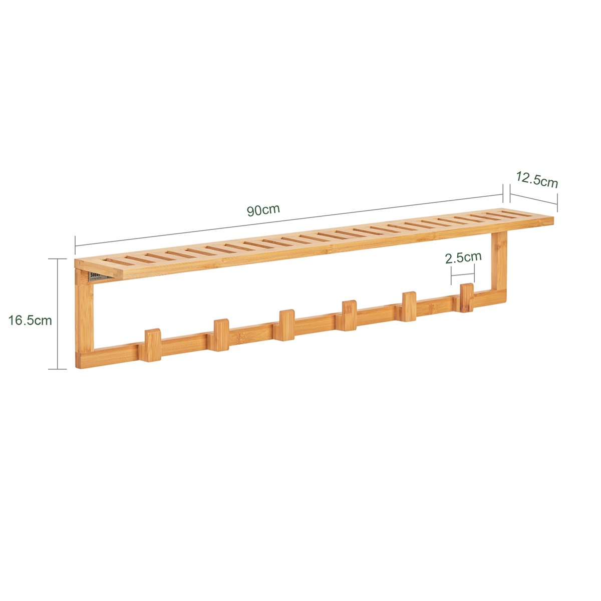 Mueble Recibidor Set de 1 Banco Zapatero y 1 Estante de Pared  FSR23-W+FHK19-W SoBuy - Conforama