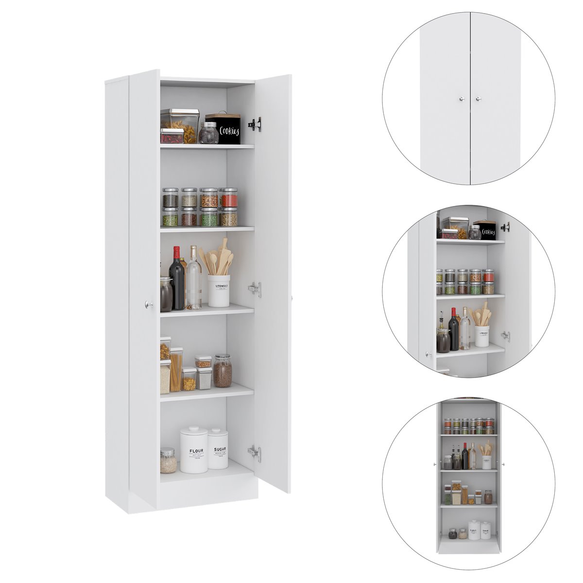 Conjunto Linea Z Cocina, Mueble Auxiliar Para Microondas Z-65 + Alacena Buffet  Cocina Z-80 con Ofertas en Carrefour