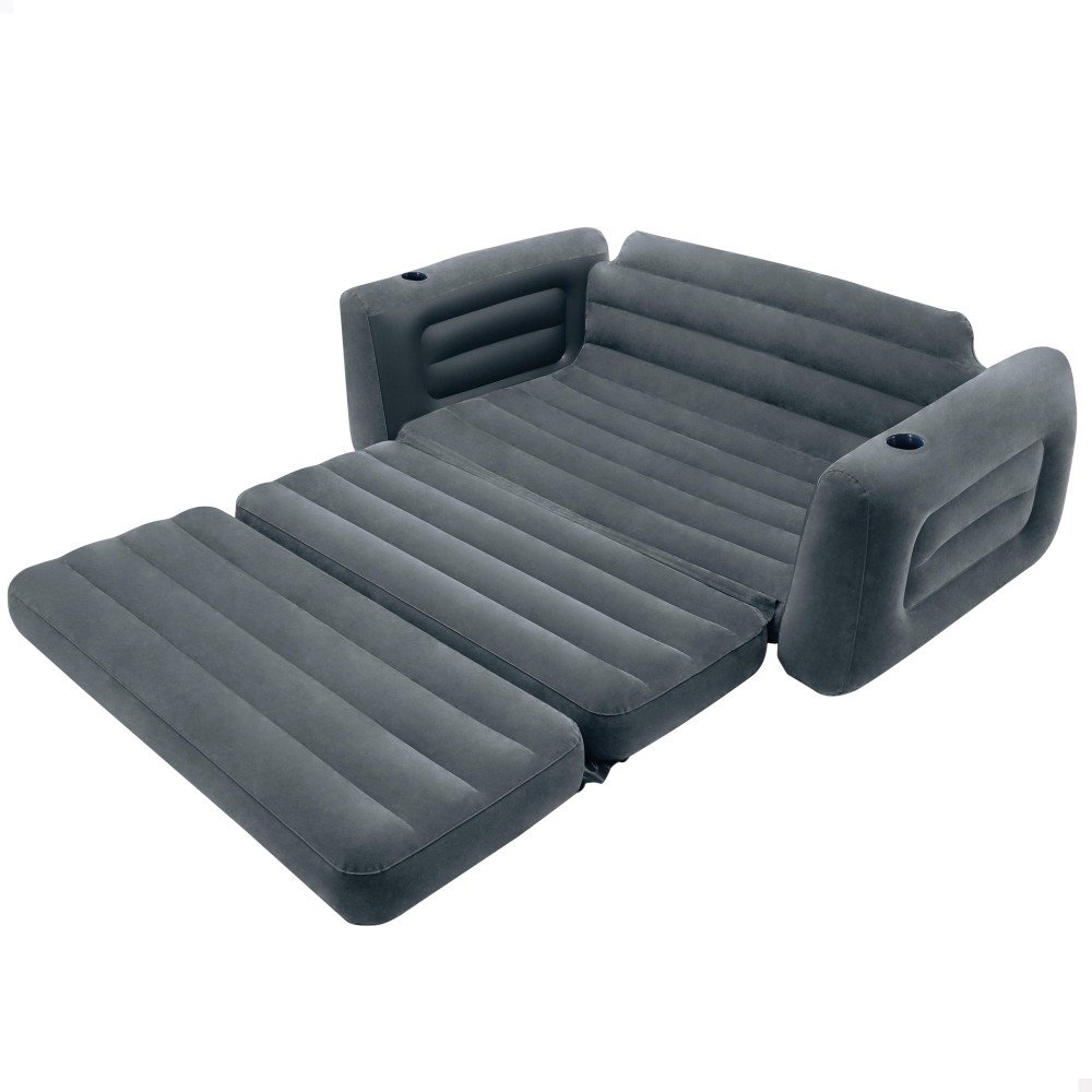 Sillón hinchable INTEX Beanless color gris