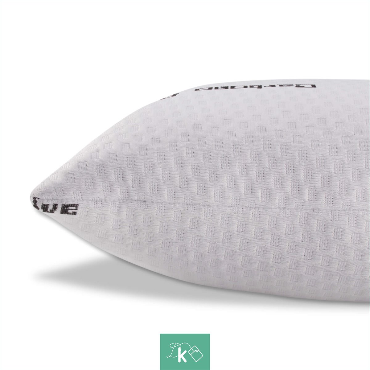 Almohada 90 Cm Copos Viscoelásticos Funda Carbono Activo con