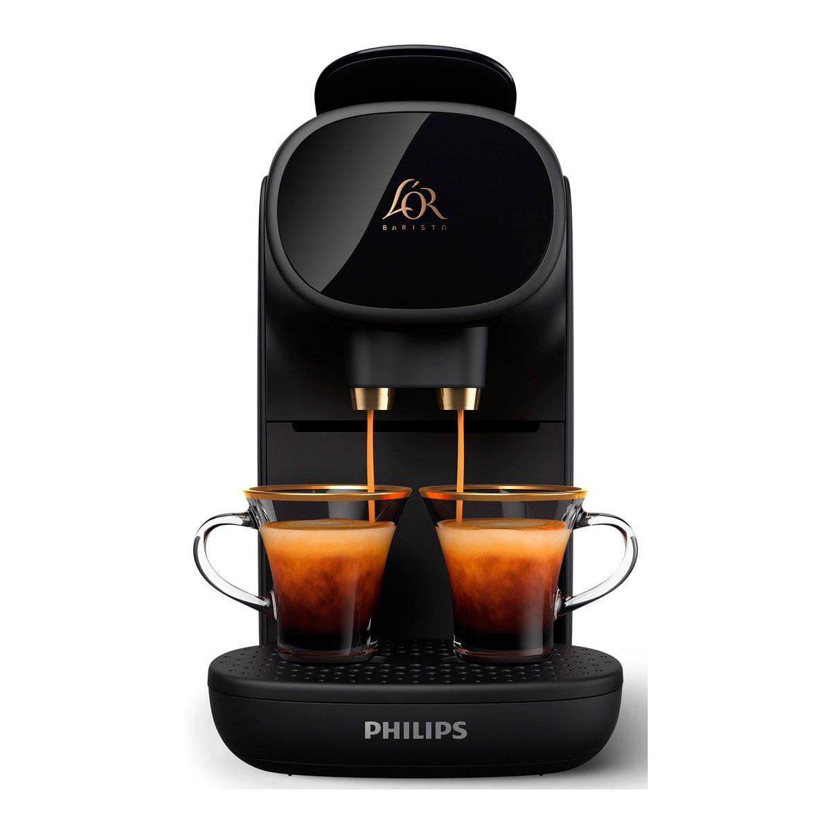 Cafetera de cápsulas L'OR Barista Sublime Philips 1450W 0,8L doble filtro  negro - Conforama