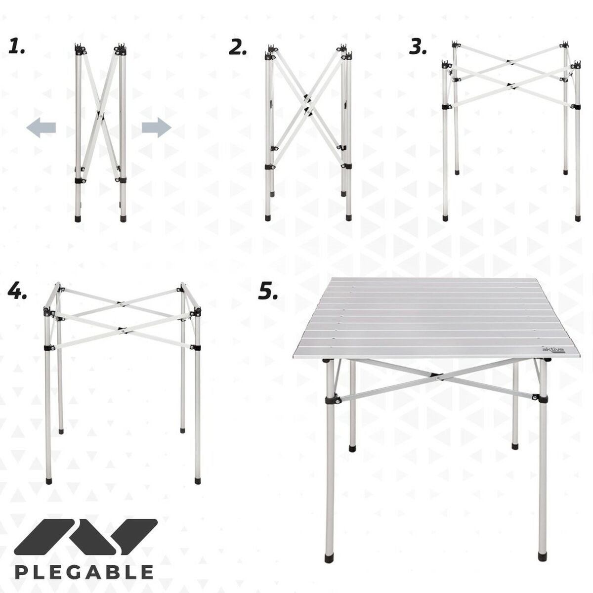 Cómo hacer una mesa plegable enrollable y portátil?