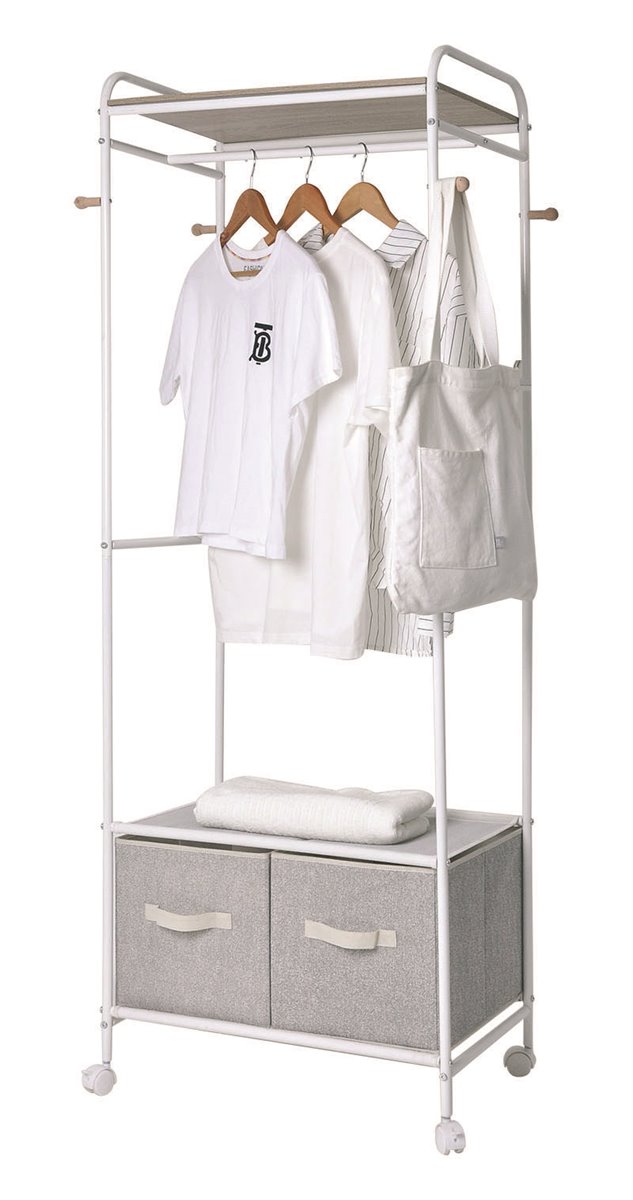 Conforama tiene el burro de ropa más espacioso y versátil para armarios  pequeños: puedes moverlo de un sitio a otro a un precio muy asequible