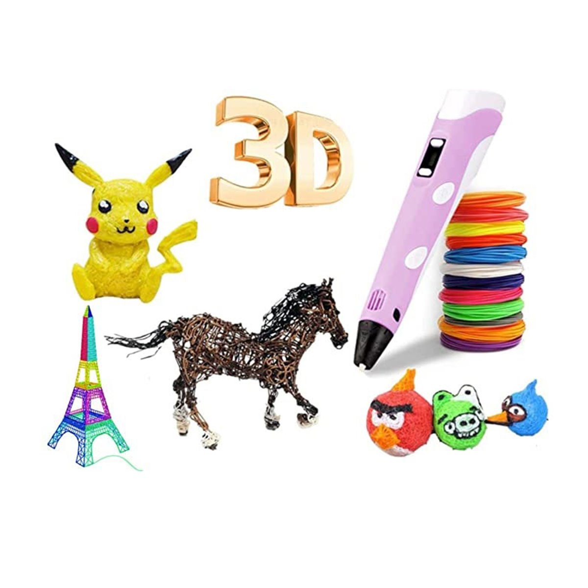 Pluma de impresión 3D Bolígrafo 3D Azul