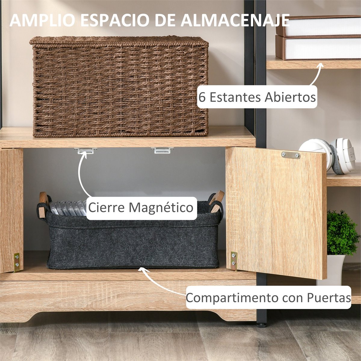 Perchero para puerta de madera 5five® Simply Smart para toallas color  natural/blanco