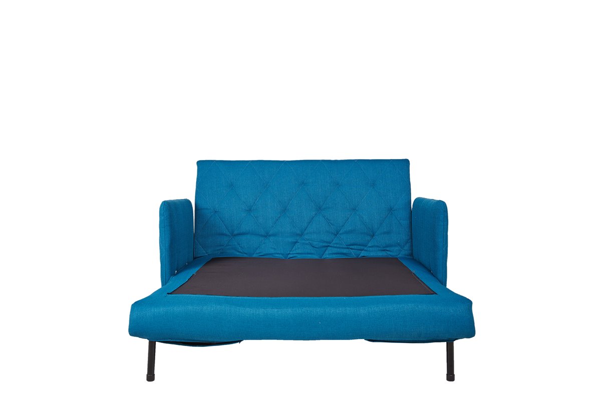 Sofá cama HOME, en tela color Azul - Conforama