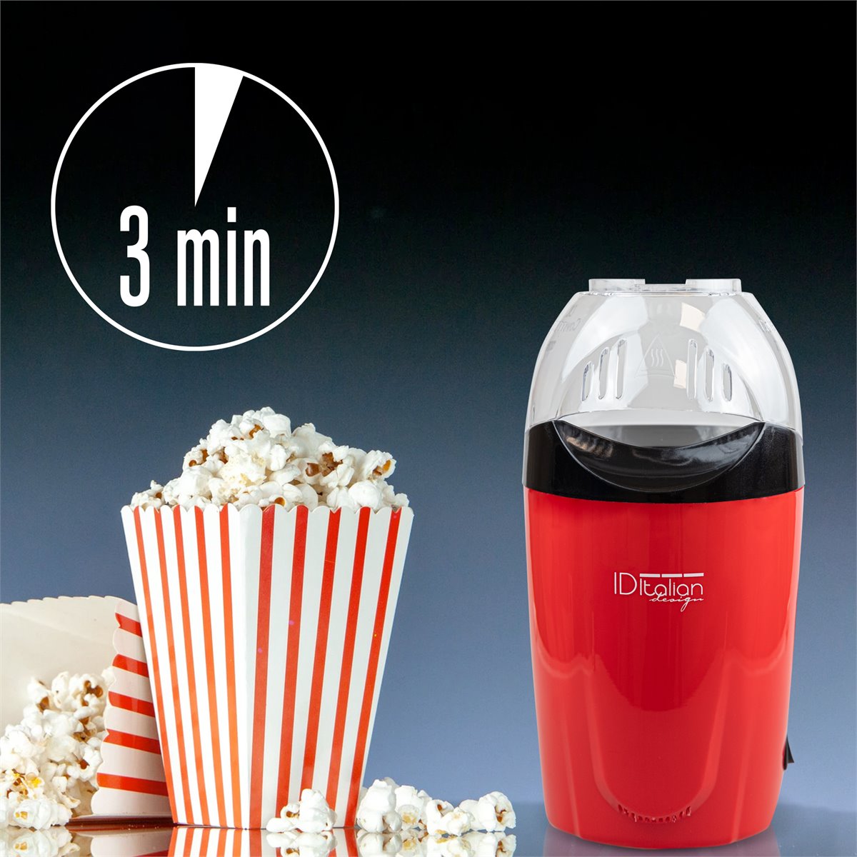 Palomitero Total Popcorn Machine Negro - Conforama