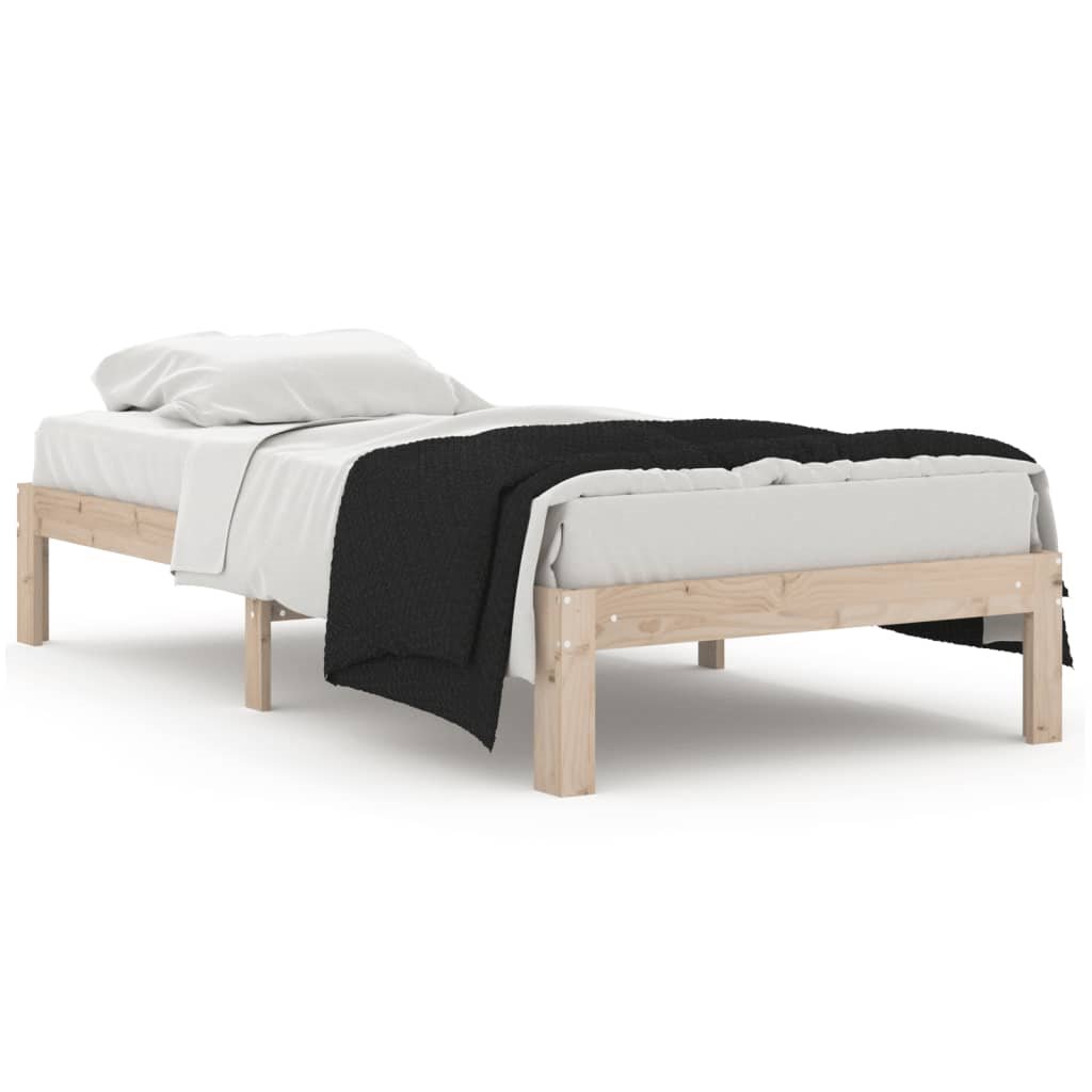 Camas y somieres Estructura de cama individual madera maciza
