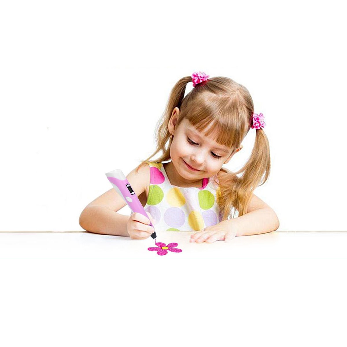 Comprar Bolígrafo 3D para niños, bolígrafo de impresión de dibujo 3D con  pantalla LCD, Compatible con filamentos PLA, juguetes para niños, regalo de  cumpleaños y Navidad