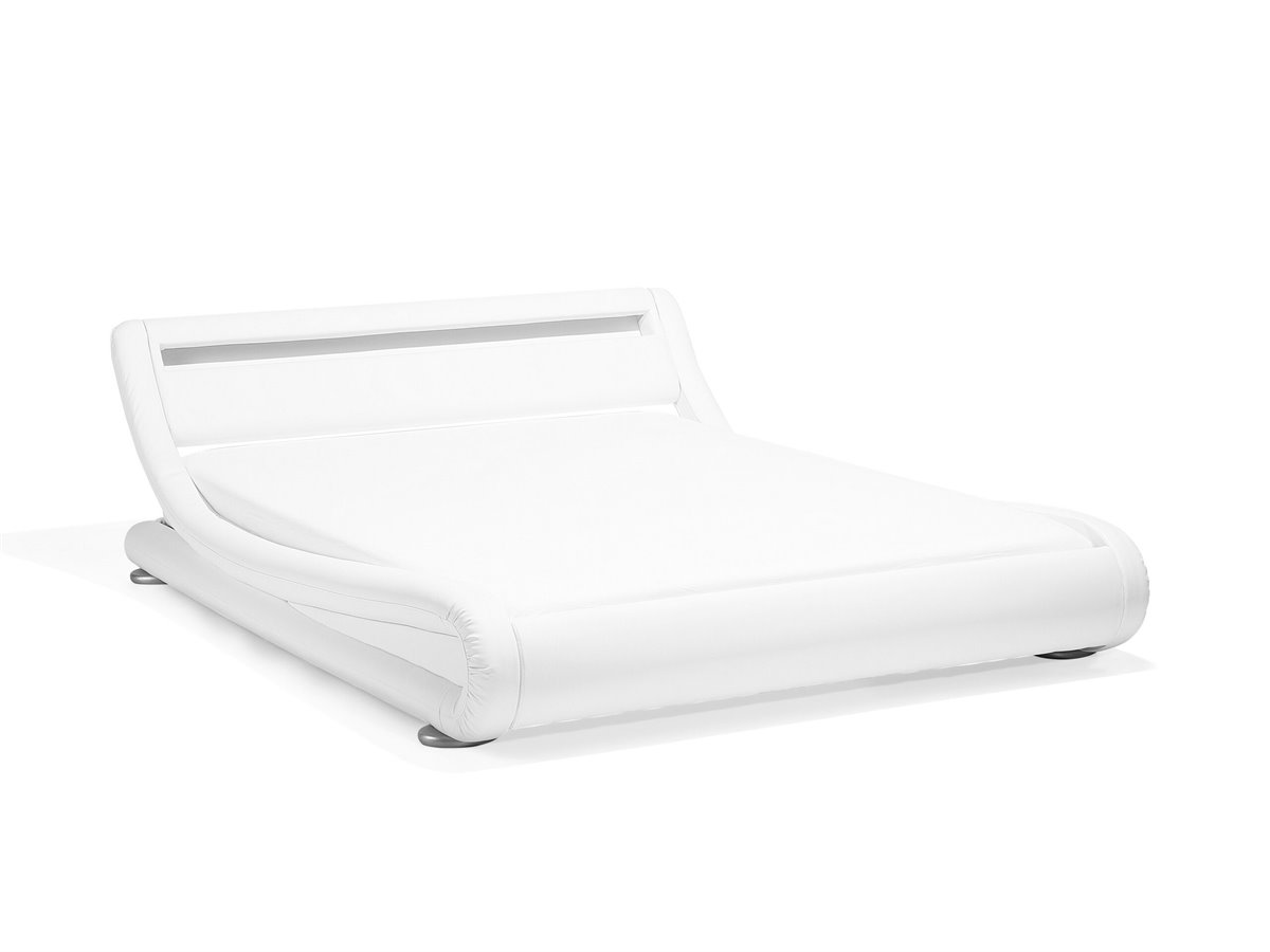 Base De Cama Matrimonial Amolife Led Negra