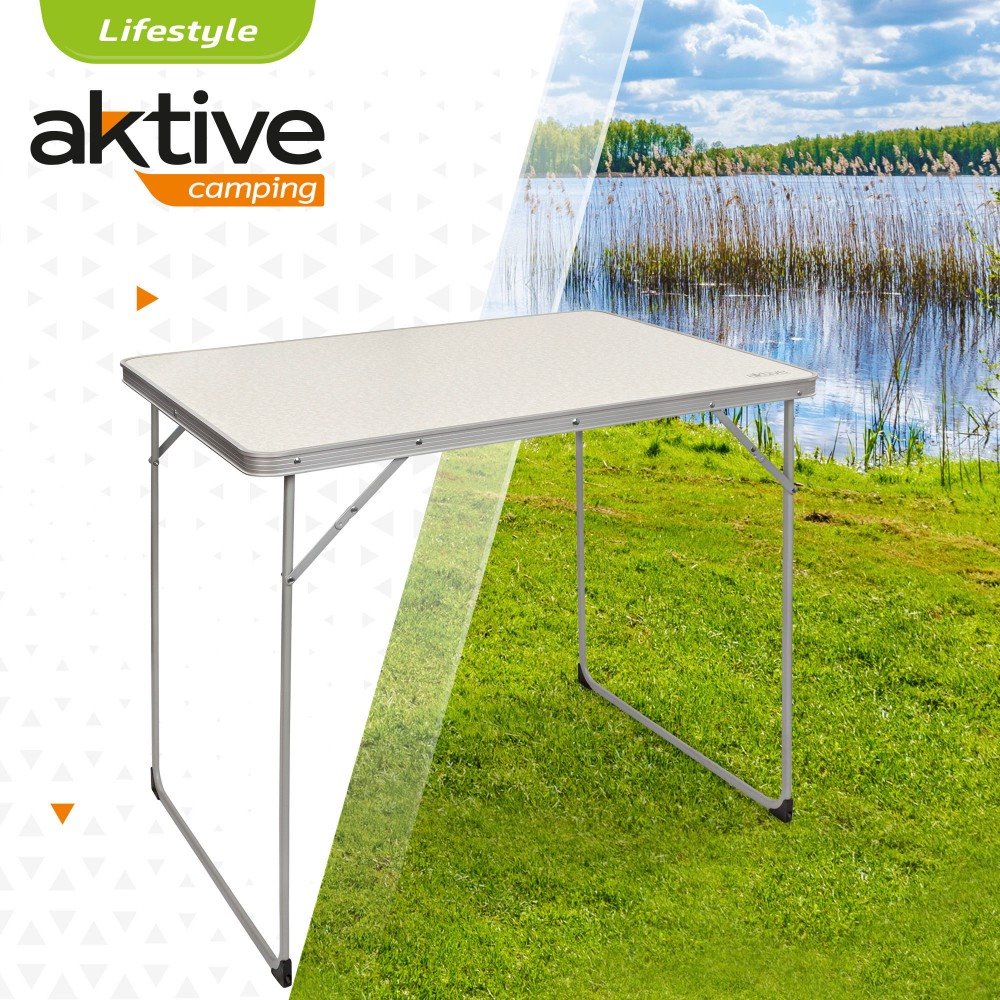 Pequeña mesa de picnic plegable portátil, mesas de campamento de aluminio  que se pliegan ligeras, mesa de campamento plegable, mesa auxiliar plegable