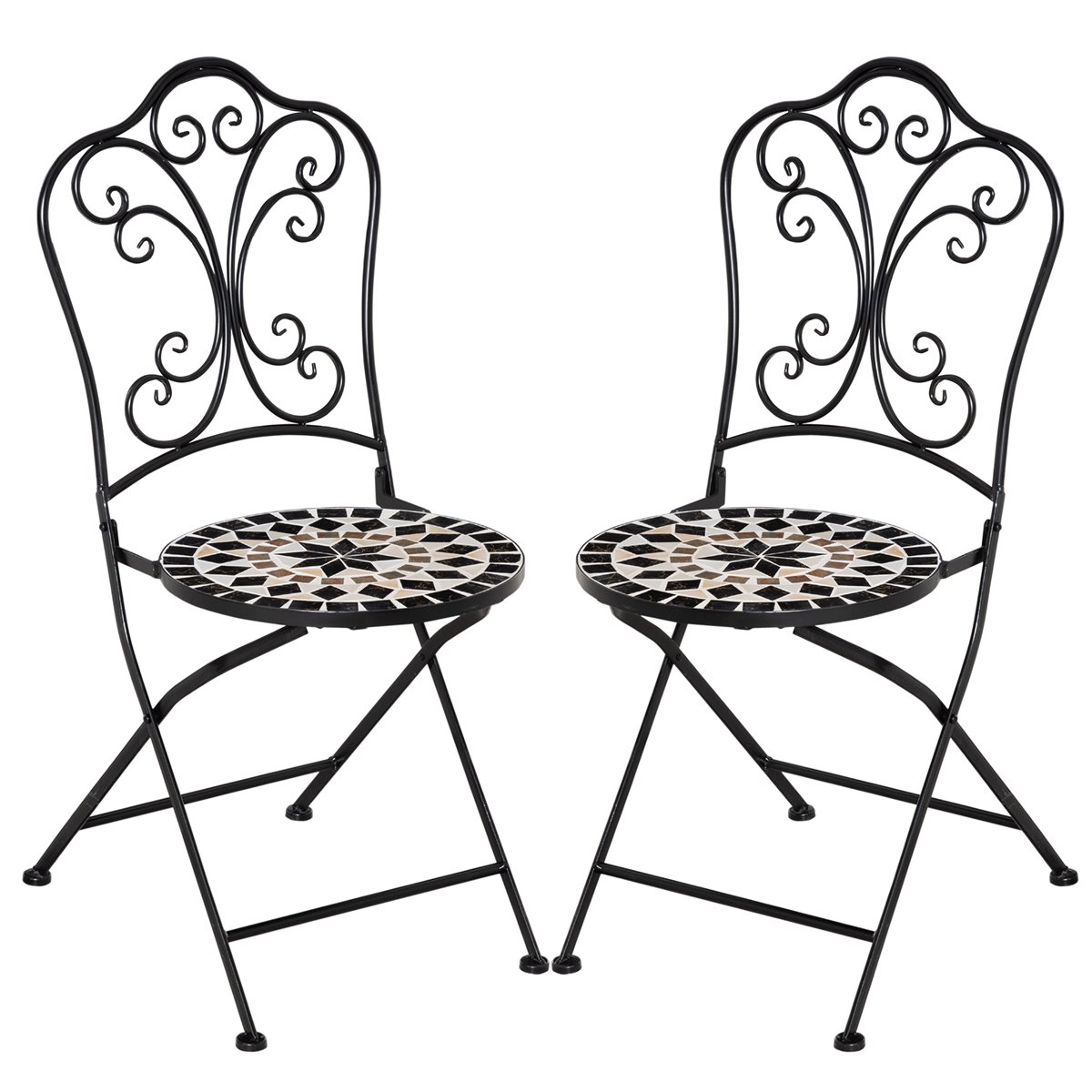 Conjunto mesa + sillas/sillones para jardín · Jardín/Terraza Forja/Mosaico